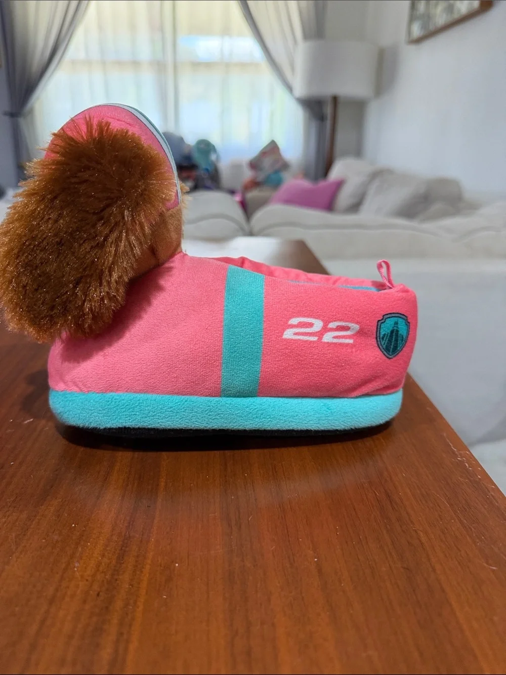 Paw Patrol Skye and Liberty Plush Kids Slippers